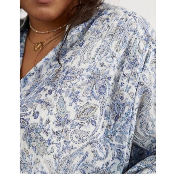 ANTHROPOLOGIE Pilcro The Tavi Buttondown Blouse XS - Picture 3 of 11